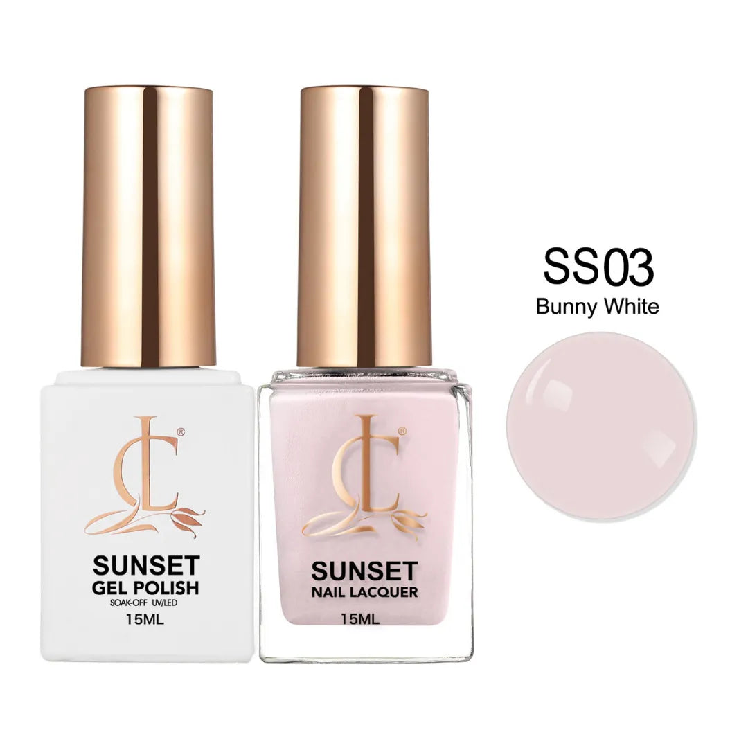 CLLAM Sunset Gel & Lacquer - SS03 Bunny White