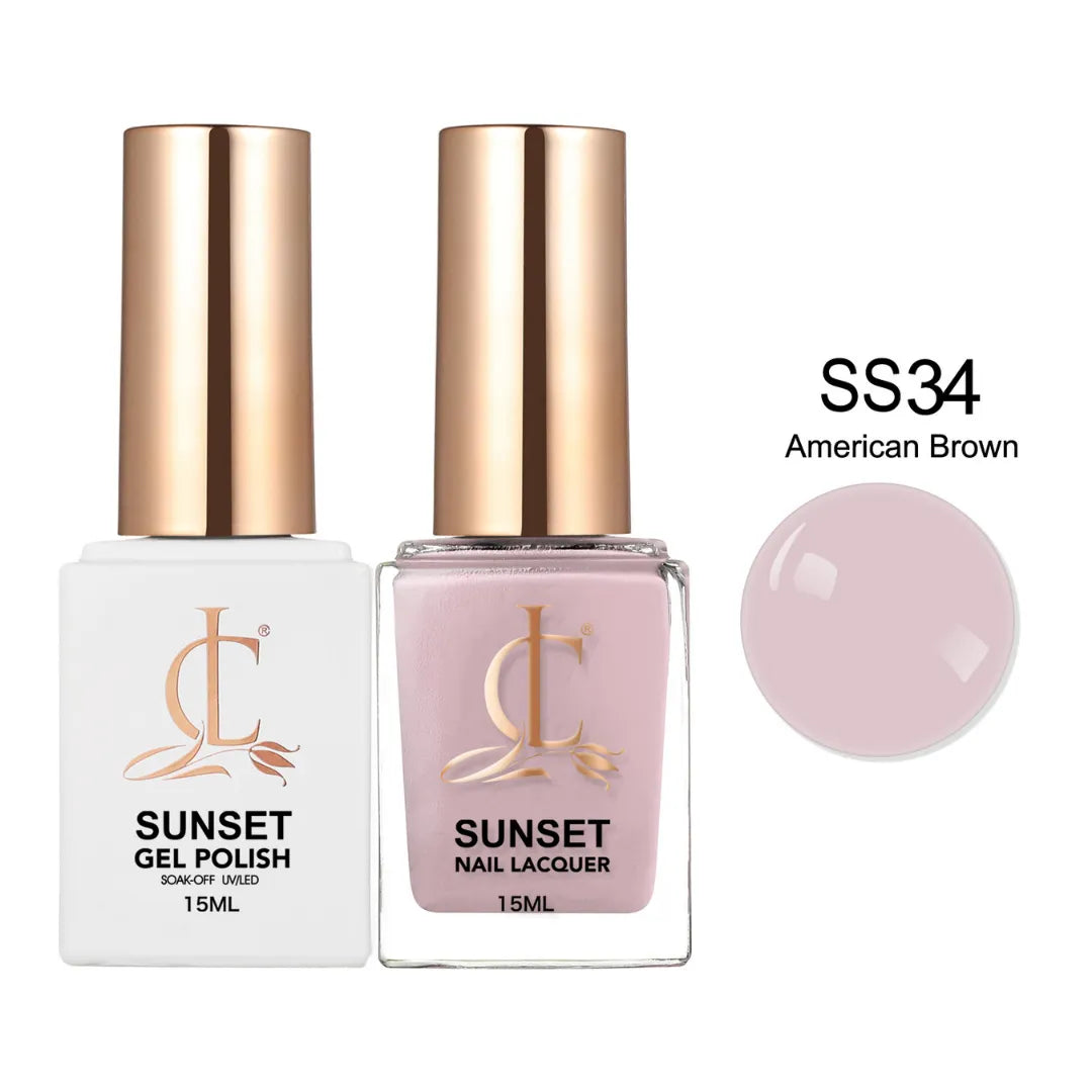 CLLAM Sunset Gel & Lacquer - SS34 American Brown