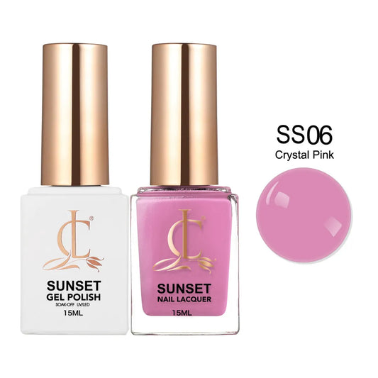 CLLAM Sunset Gel & Lacquer - SS06 Crystal Pink