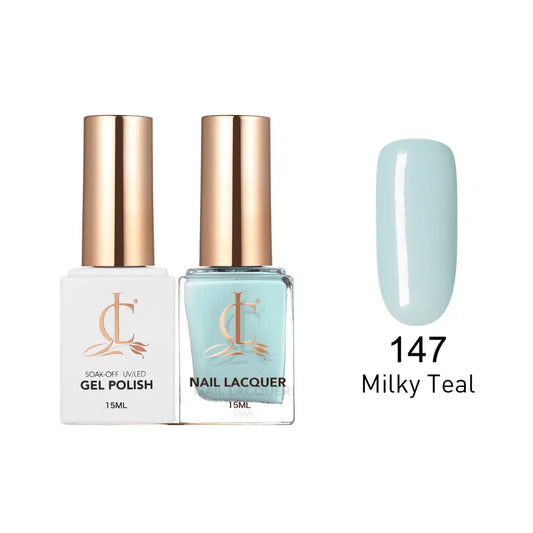Cllam Gel & Laquer - 147 Milky Teal