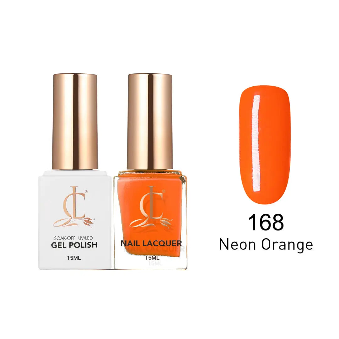 Cllam Gel & Laquer - 168 Neon Orange