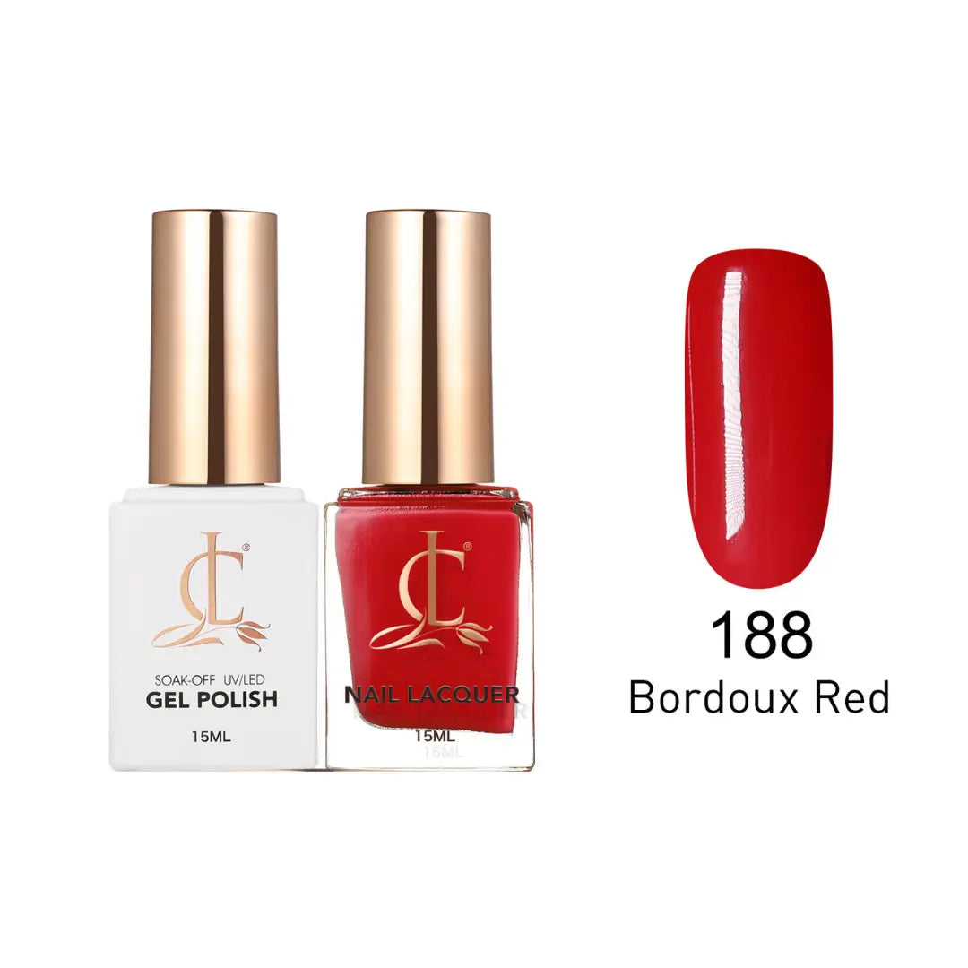 Cllam Gel & Laquer - 188 Bordoux Red