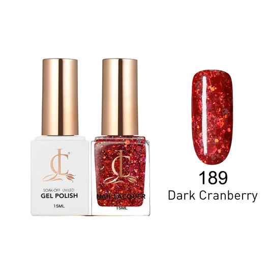 Cllam Gel & Laquer - 189 Dark Cranberry
