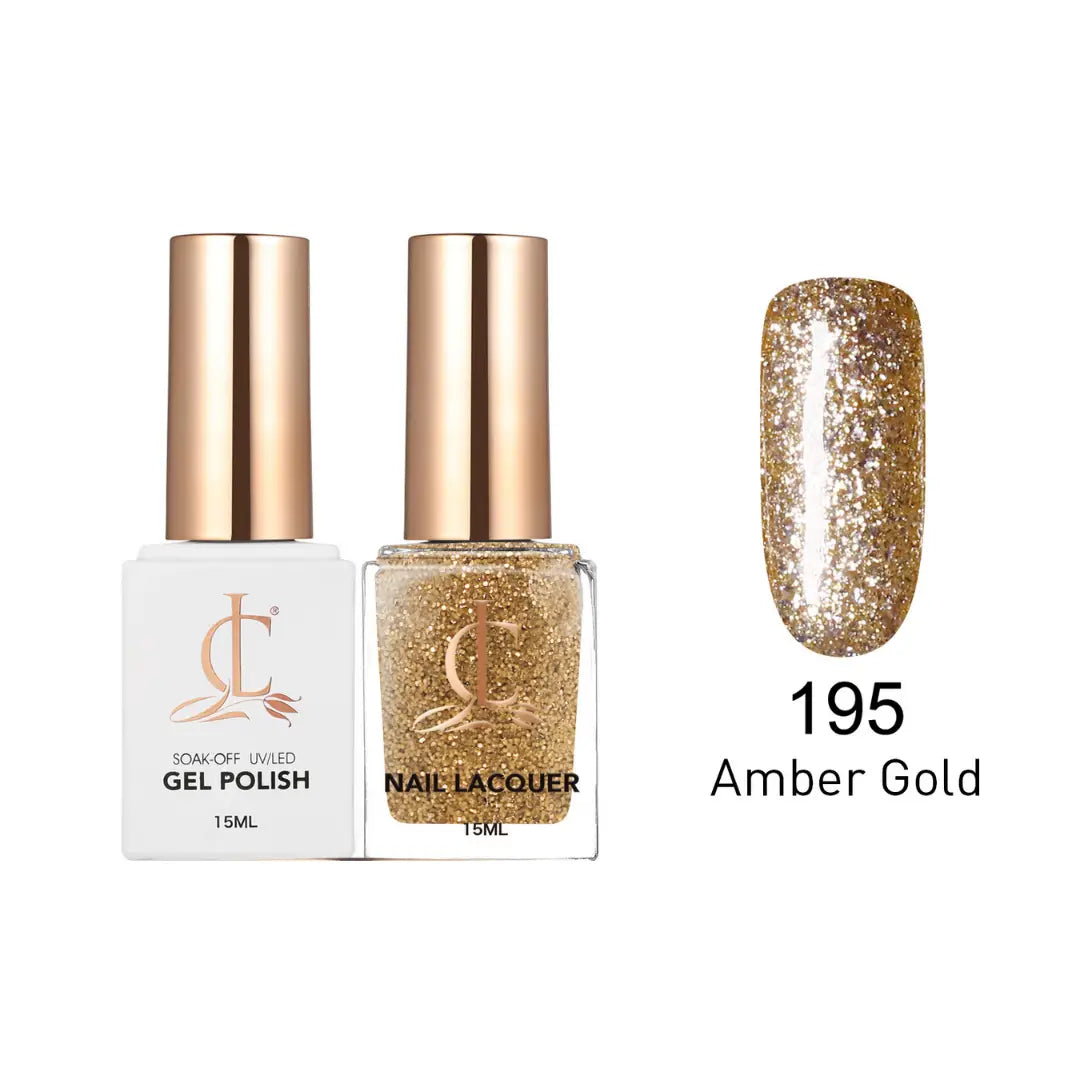 Cllam Gel & Laquer - 195 Amber Gold
