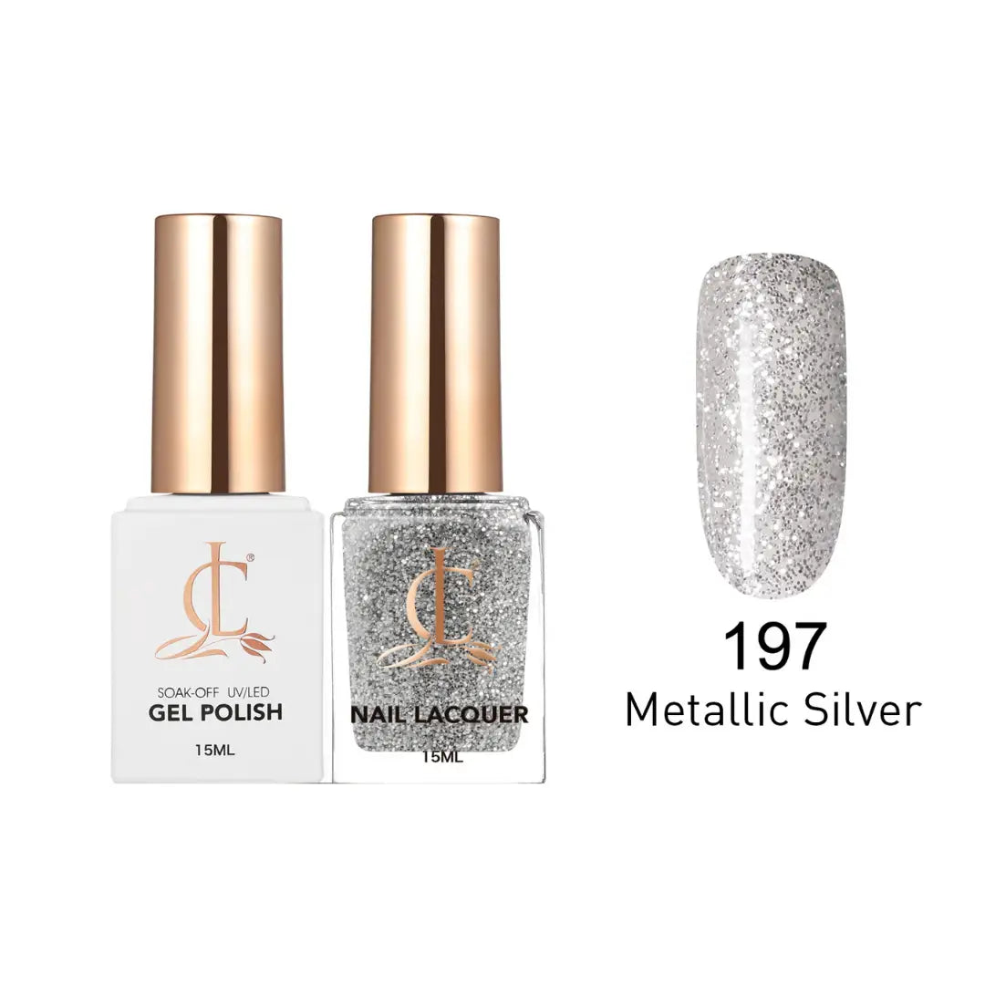 Cllam Gel & Laquer - 197 Metallic Silver