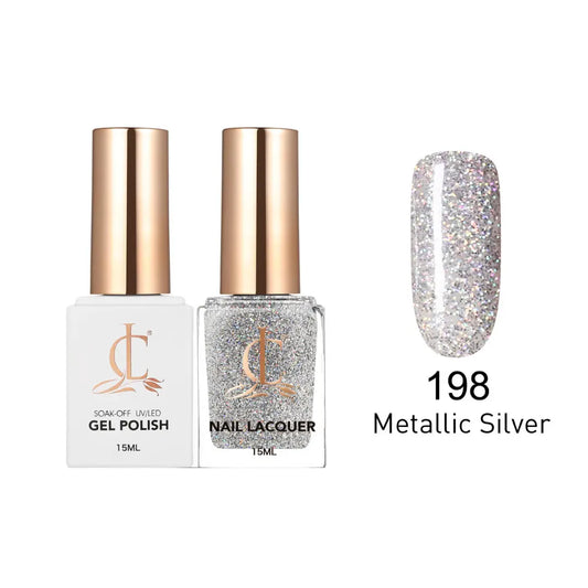 Cllam Gel & Laquer - 198 Sparkling White