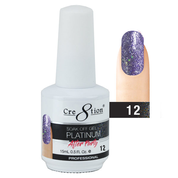 Cre8tion Platinum After Party Soak Off Gel - 12