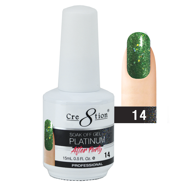 Cre8tion Platinum After Party Soak Off Gel - 14