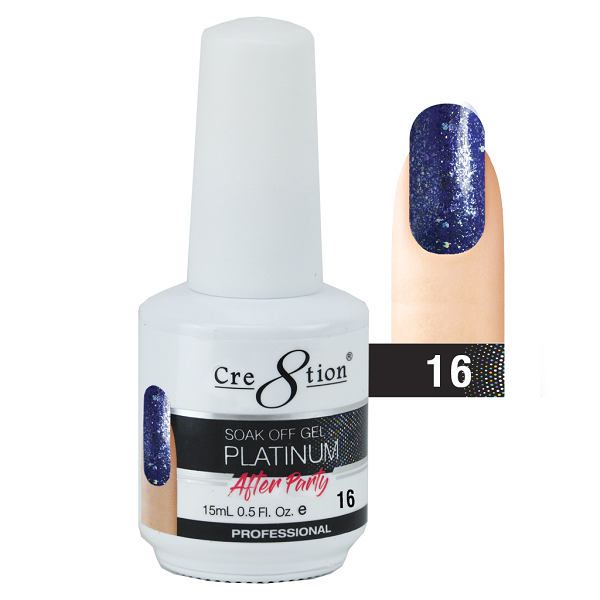 Cre8tion Platinum After Party Soak Off Gel - 16