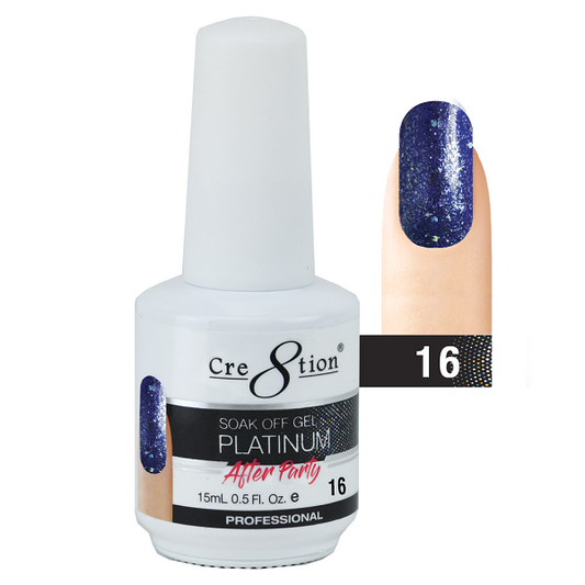 Cre8tion Platinum After Party Soak Off Gel - 16