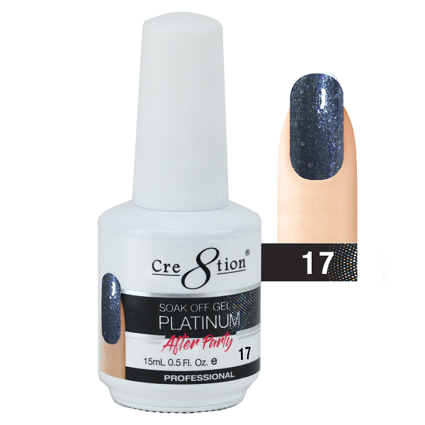 Cre8tion Platinum After Party Soak Off Gel - 17