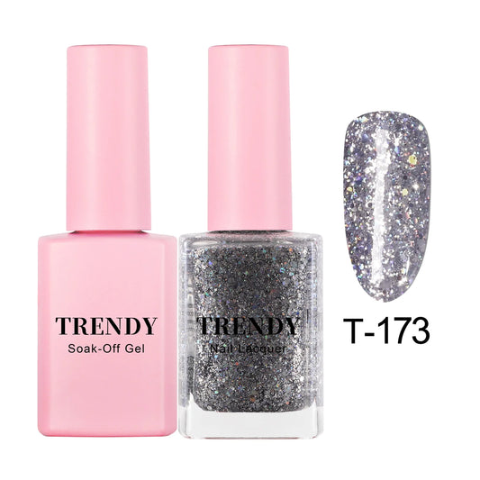 Trendy Gel & Lacquer - 173 Silver Glitter