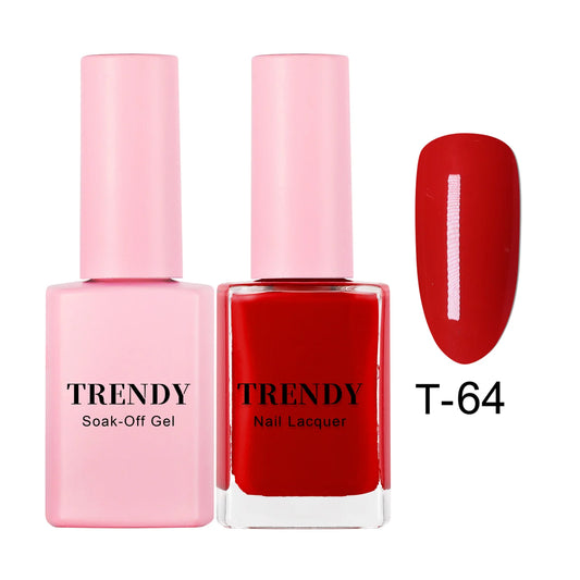 Trendy Gel & Lacquer - 64 Burnt Red