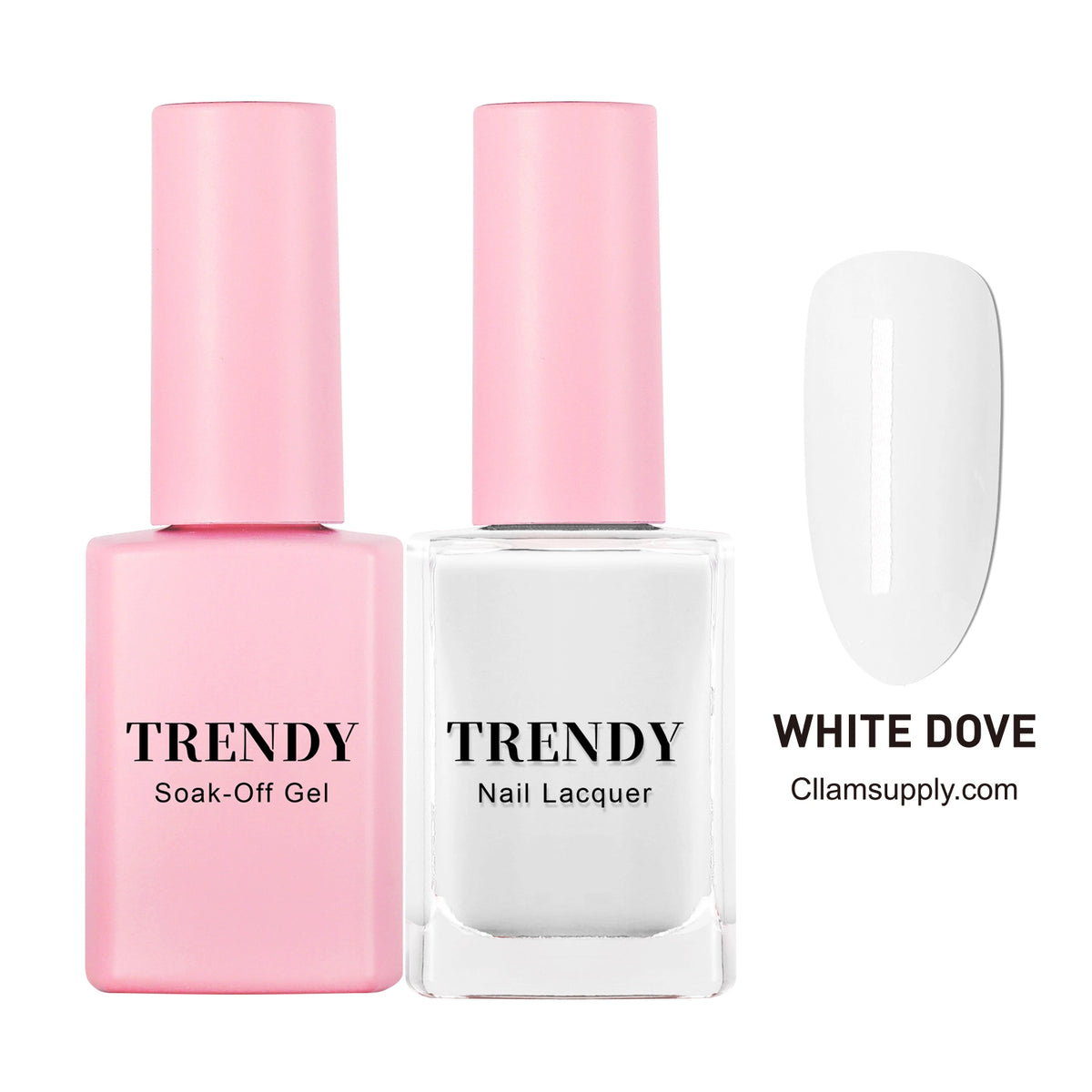 Trendy Gel & Lacquer - White Dove
